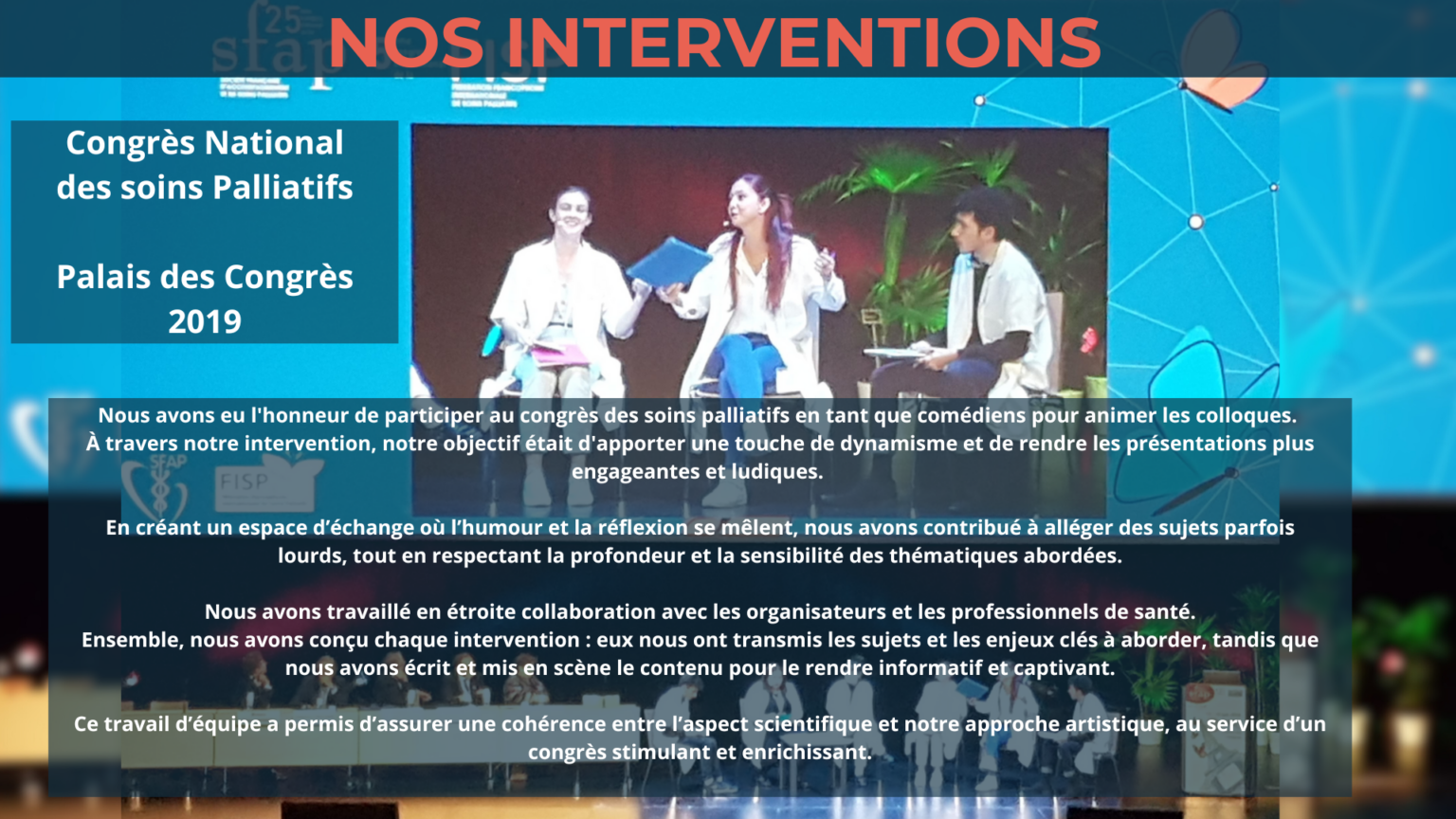 Congrès National des soins Palliatifs Palais des Congrès 2019